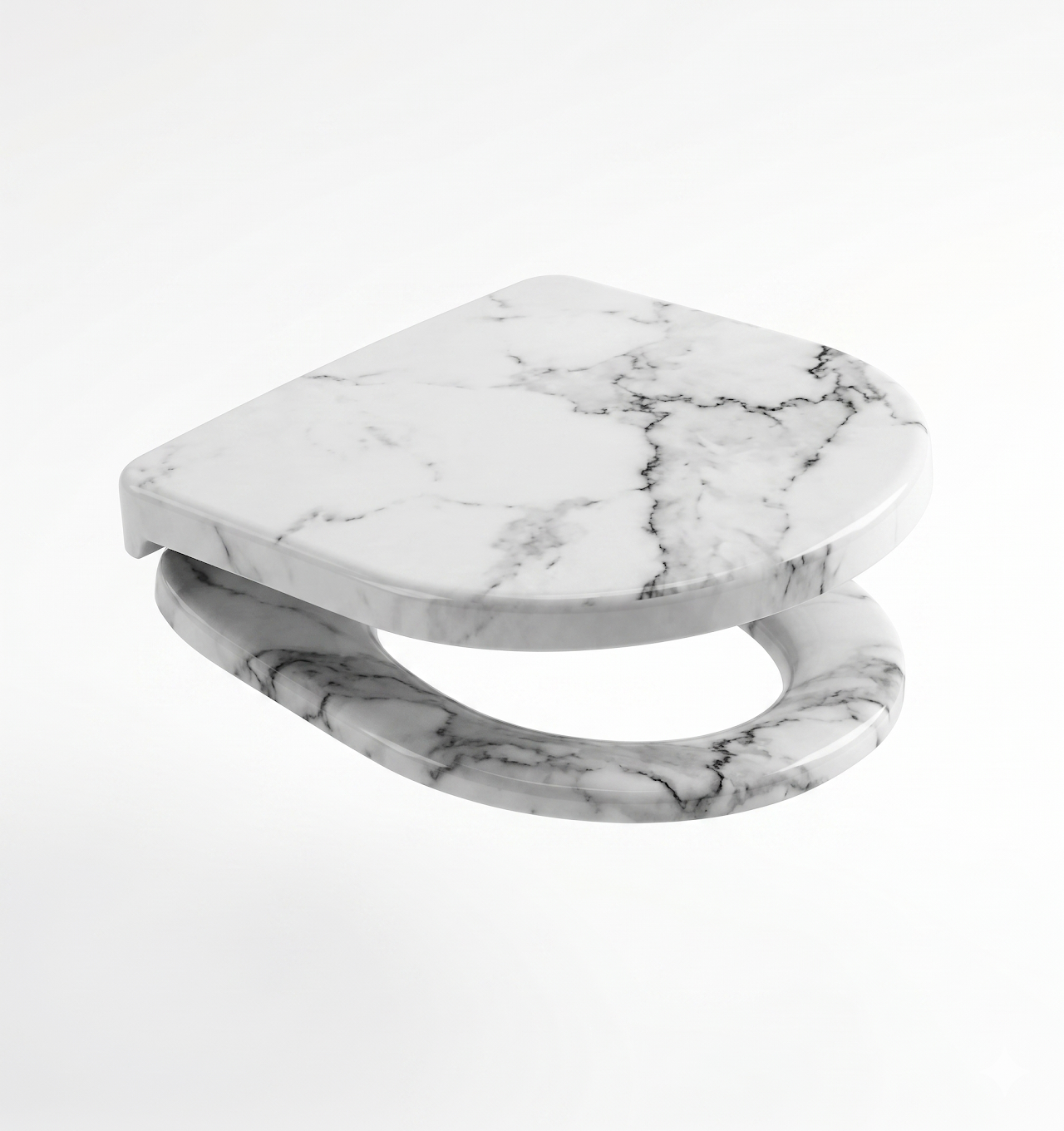 Sanibure Vega Toilet Seat & Cover Soft Close Calacatta 0103395700