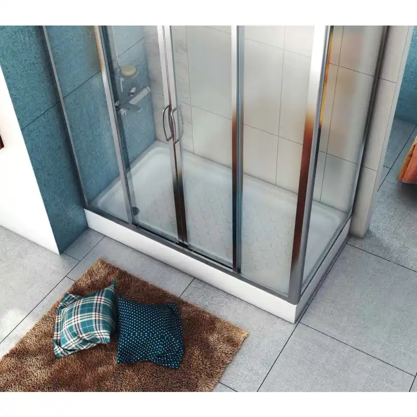 ايديال ستاندرد حمام قدم مستطيل 70 × 120 × 17 سم ابيض بالجانب GA 442
