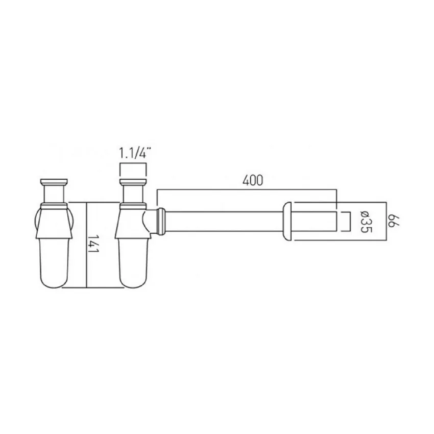 Ideal Standard Basin Siphon Accessory Chrome G 8105AA