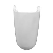 Sarreguemines Half Pedestal Basin White