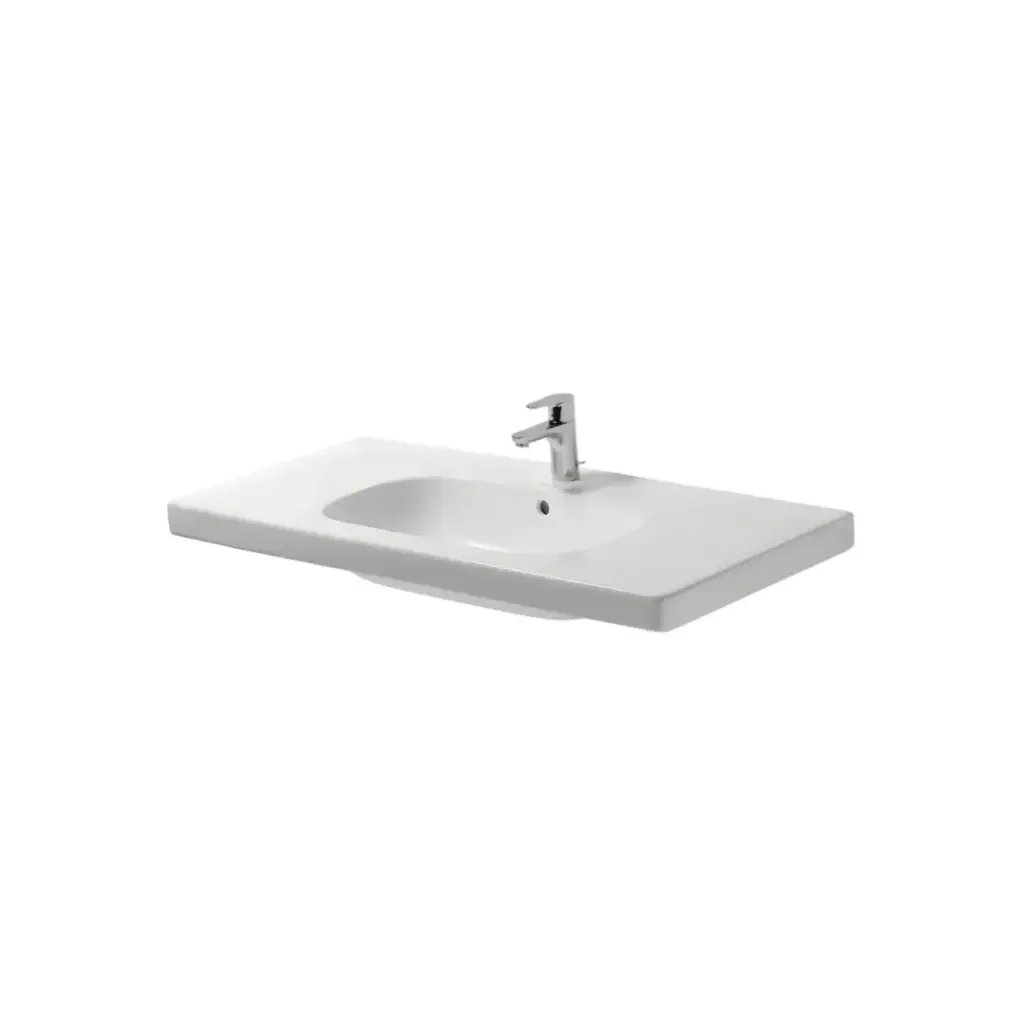 Duravit D-Code Furniture basin 105 cm White, with tap hole 0342100000