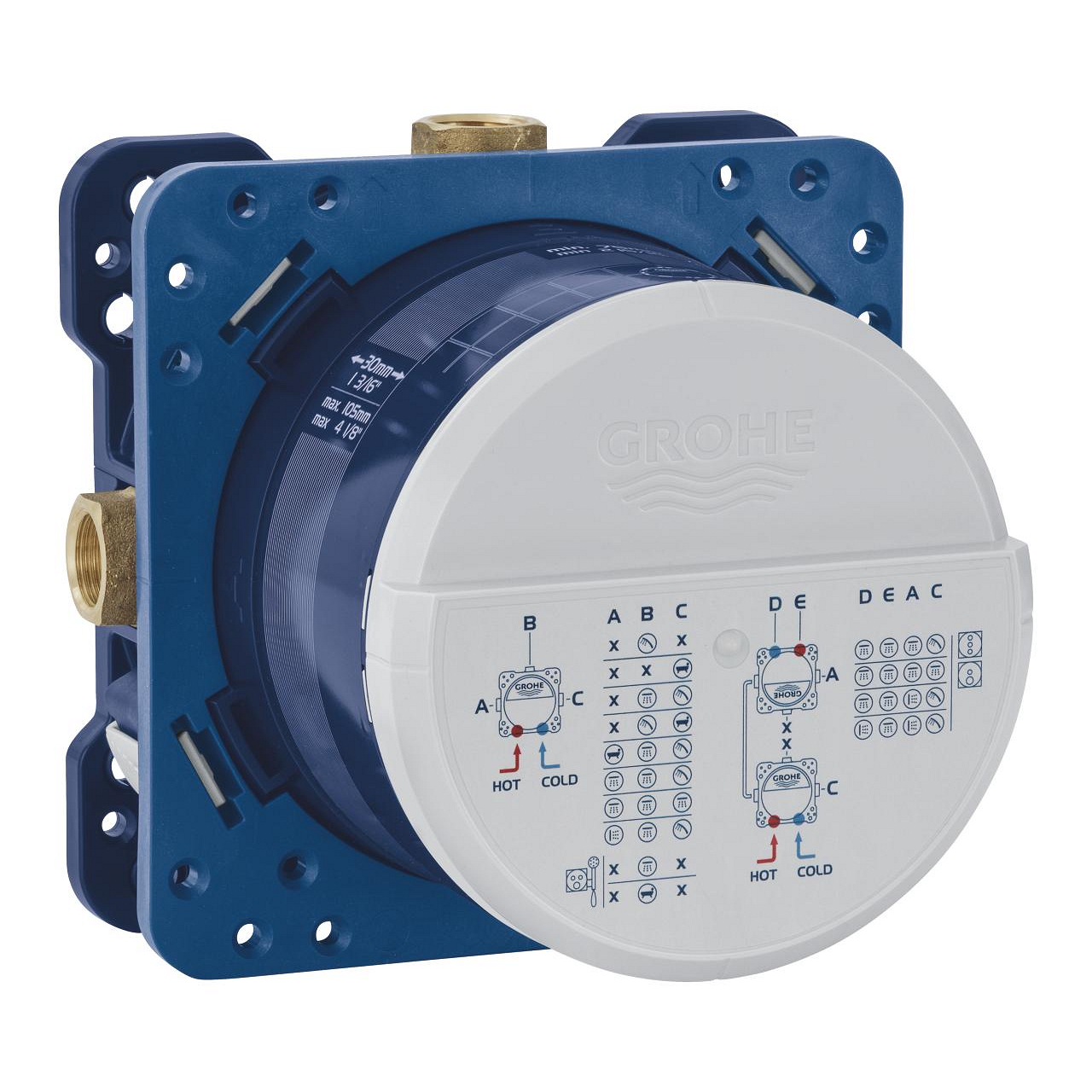Grohe concealed body Rapido SmartBox 3 outlet 1/2" 35600000