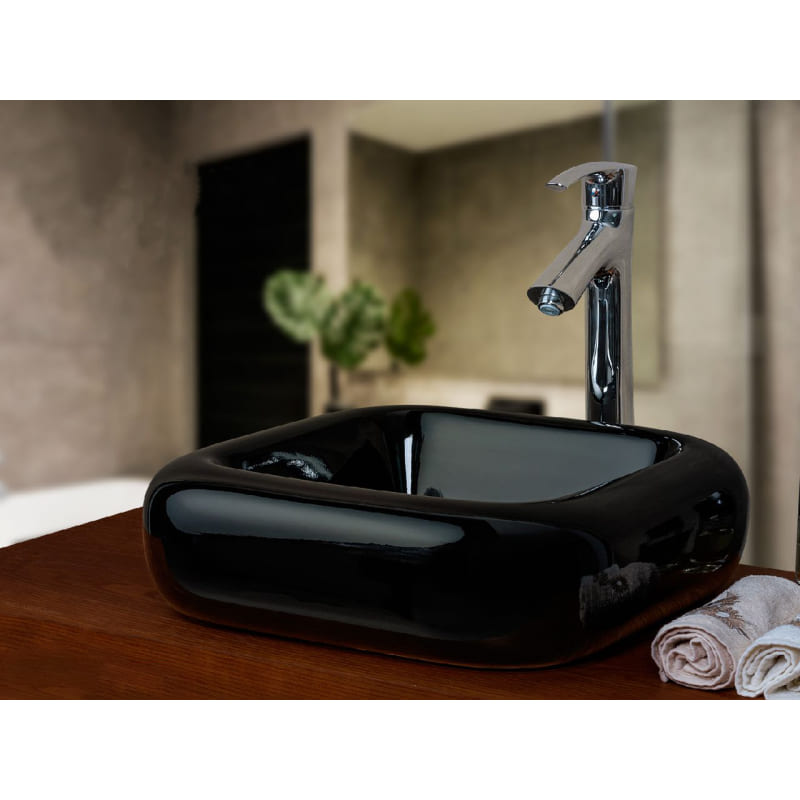 Sarreguemines Cookie Over Top Washbasin 45 cm Black