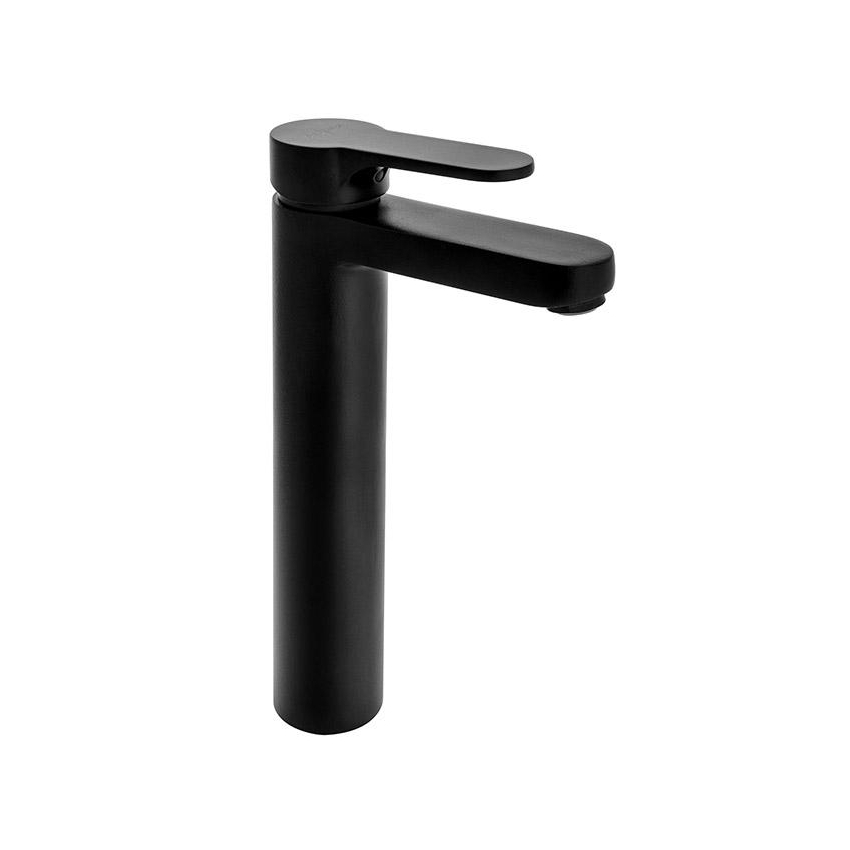 Sarrdesign Tara high basin mixer with pop-up waste Matte Black SD 1255DBC