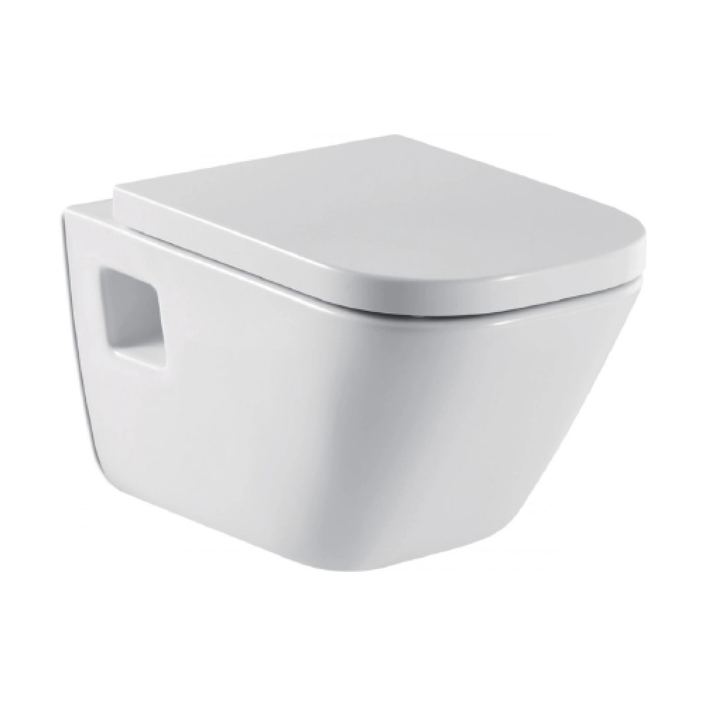 Roca Gap Wall-Hung Toilet with Bidet, Valve White A34647000G