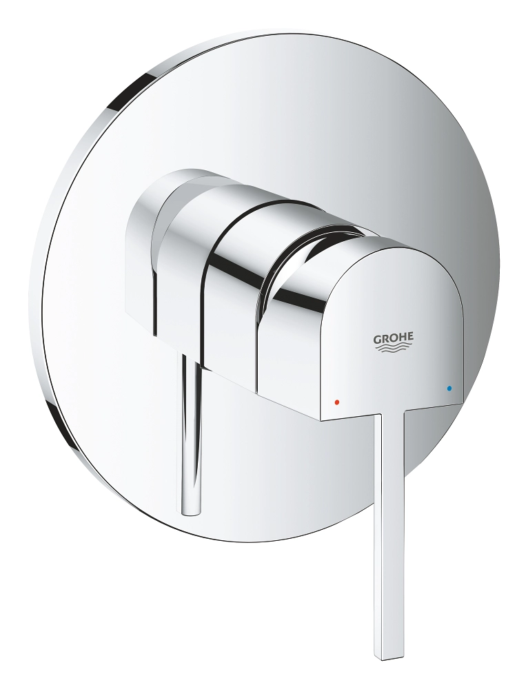 Grohe Plus Concealed Bathtub Mixer Plate without Diverter Circular Chrome 24059003