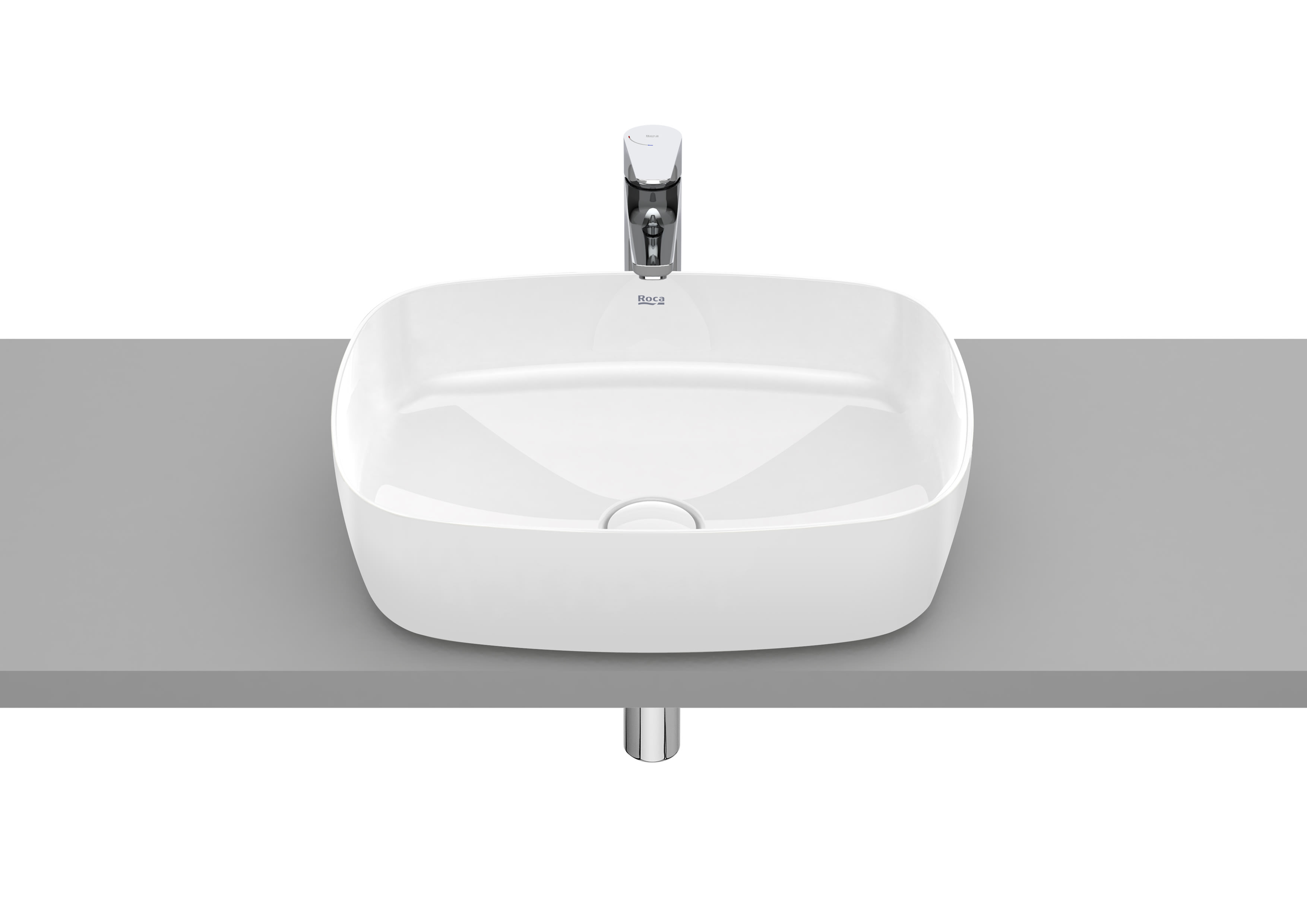 Roca Inspira Over countertop basin 37 × 50 cm White A327500000
