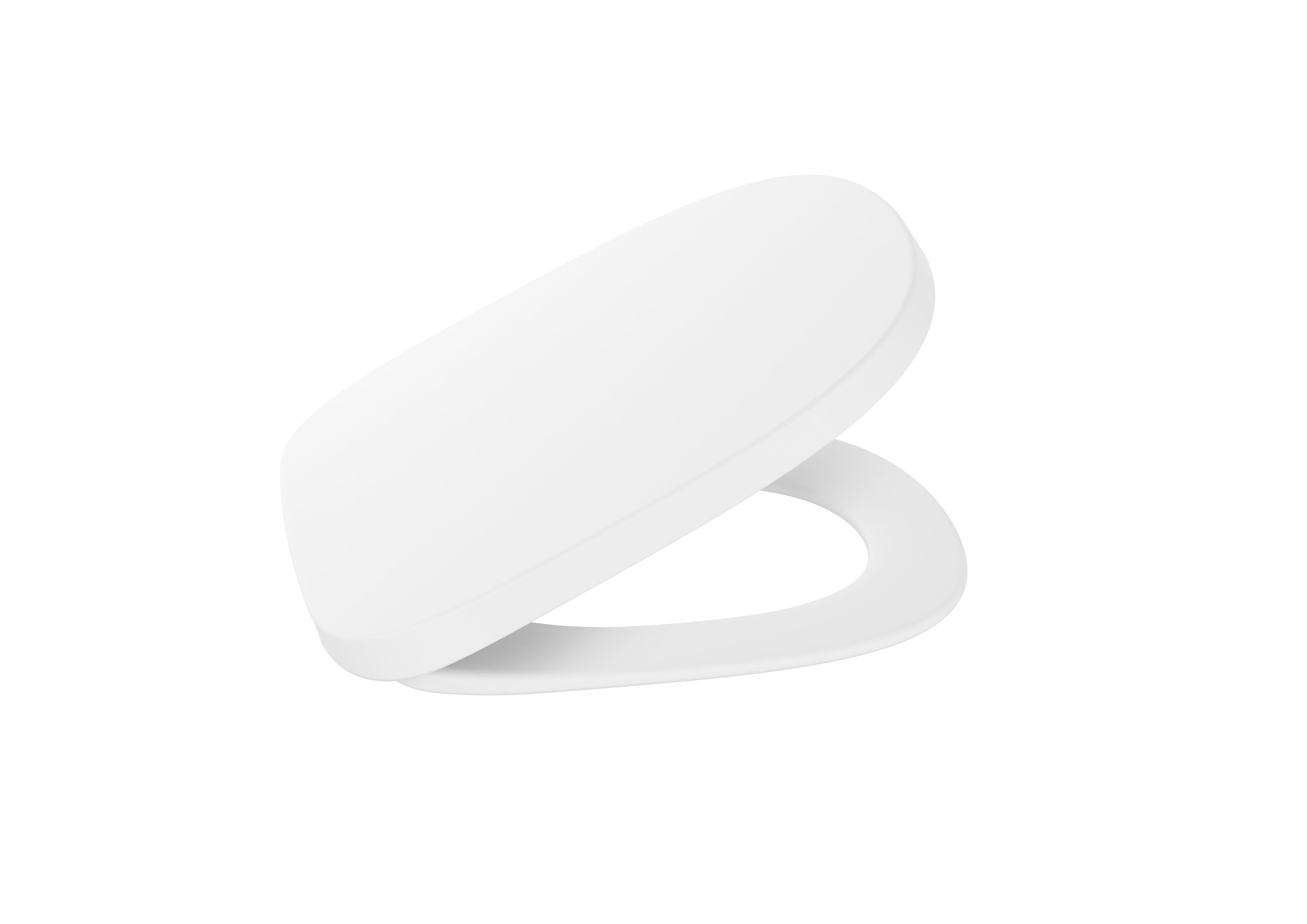 Roca Beyond Soft-closing SUPRALIT® seat and cover for toilet Matte White A801B8262B