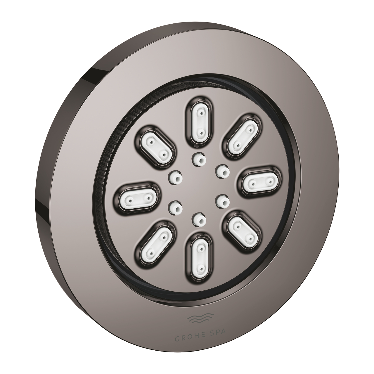 Grohe Round Shower jet Concealed including burial body glossy - Phantom Black