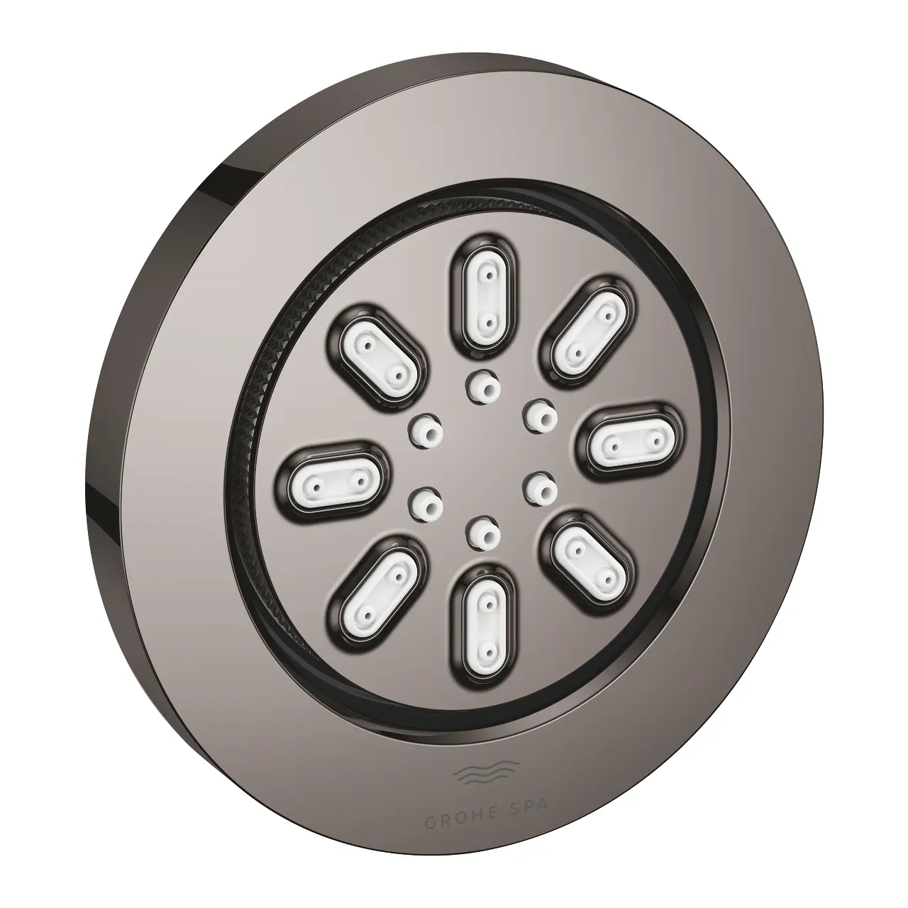Grohe Round Shower jet Concealed including burial body glossy - Phantom Black