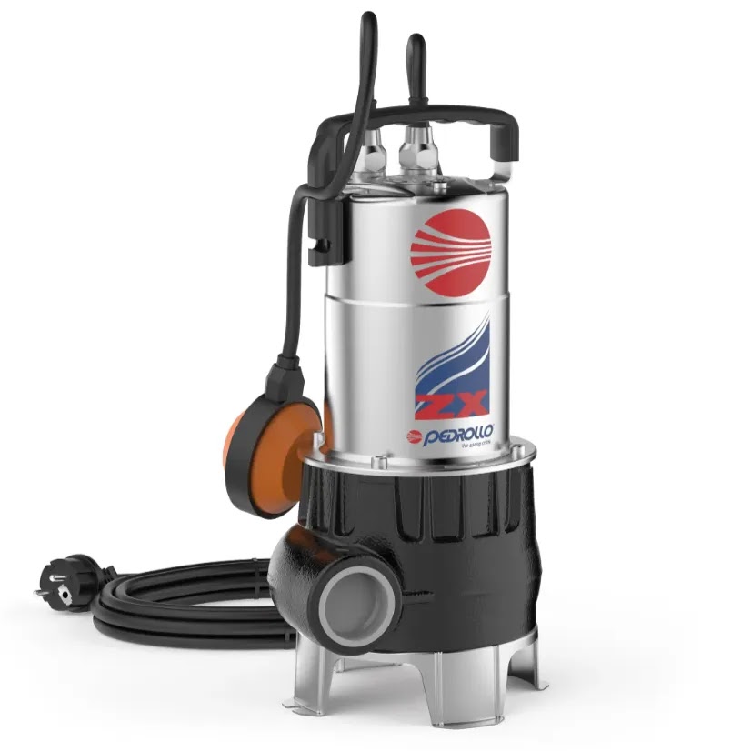 Submersible Sewage Pump Pedrollo 1 1/2" Outlet 0.85 HP Italian ZXM 1A40 - 6911102001
