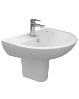 Sanipure Rosetta Washbasin 45 cm White 0344450000