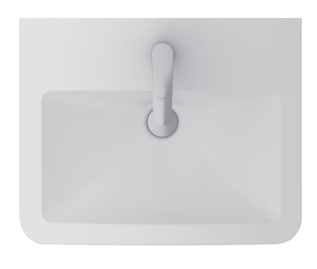 سانيبيور صحى حوض كونترتوب اوبيرون ابيض 44 × 55 سم بفتحه خلاط 0388550000