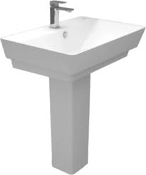 Sanipure Kepler Washbasin 49 x 80 cm White 0419800000