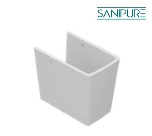 Sanipure Half Pedestal Basin 70 - 80 cm White 0863970000