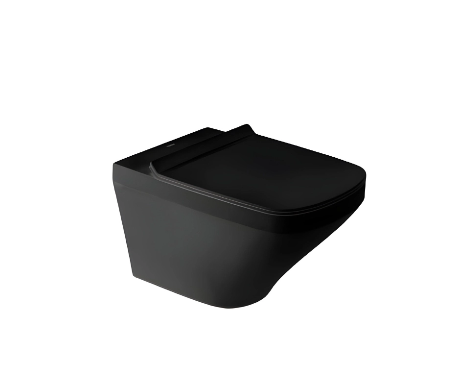 Duravit DuraStyle Wall-hanging toilet Black, Rimless 2542498975