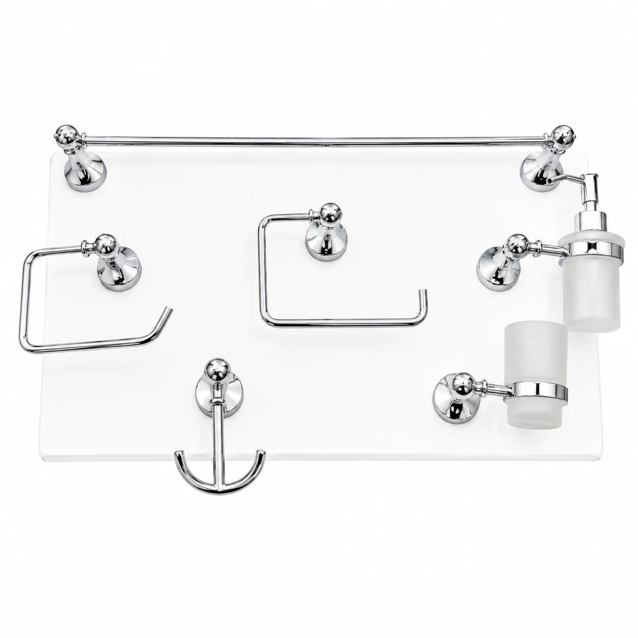 Infinity accessories, Set of 6 Chrome Pieces IN 2400