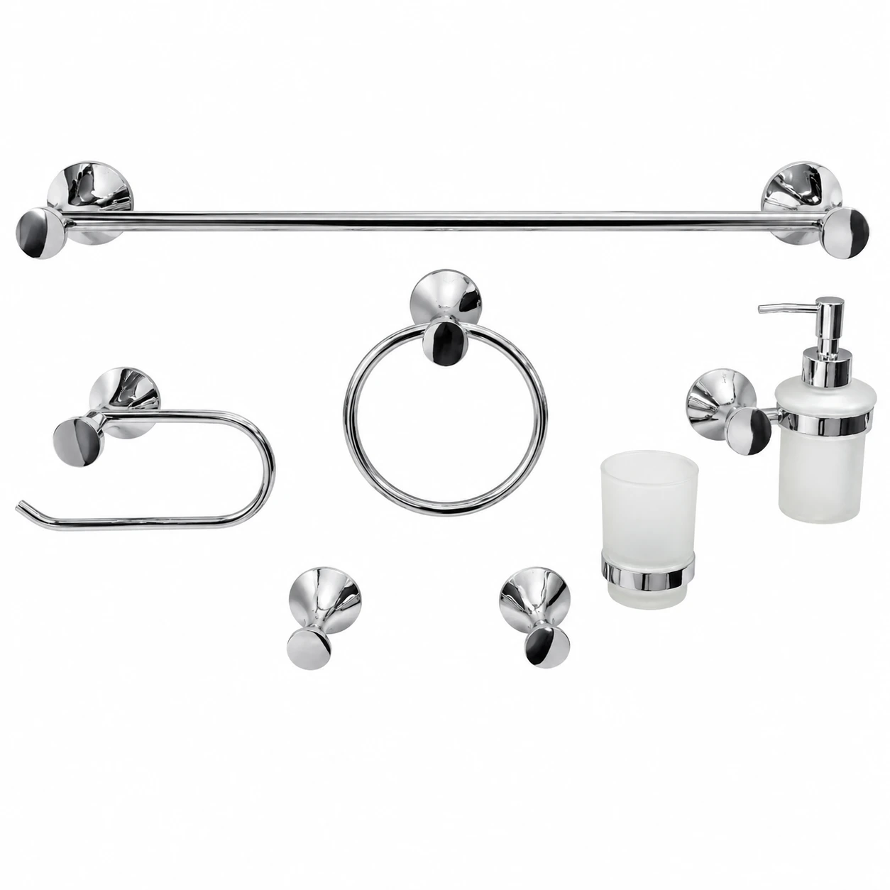 Infinity accessories, Set of 6 Chrome Pieces IN 1600