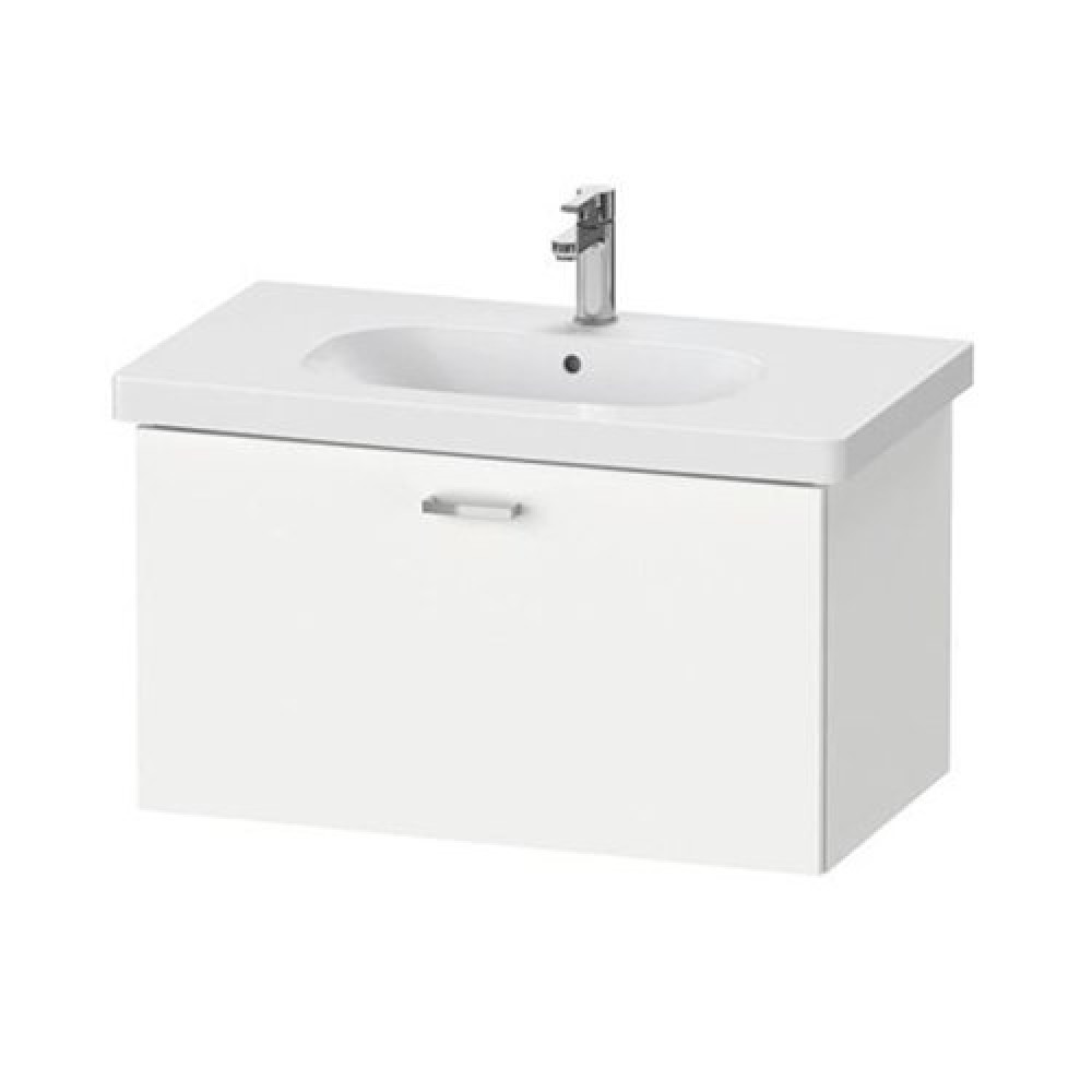 Duravit XBase Unit 45.8 × 80 cm 1 Drawer for D-Code Basin 85 cm Glossy White Wood XB 607102222