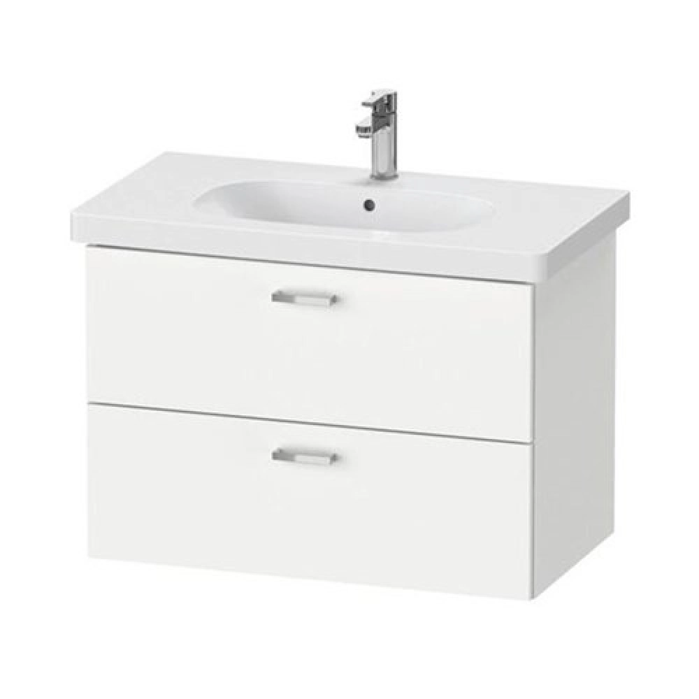 Duravit XBase Unit 45.8 × 60 cm 2 Drawer for D-Code Basin 65 cm Glossy White Wood XB 618902222
