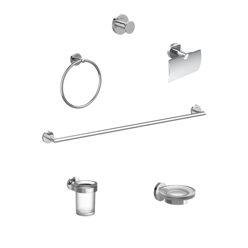 Roca Compas Accessory set 6 Pieces Chrome 817560
