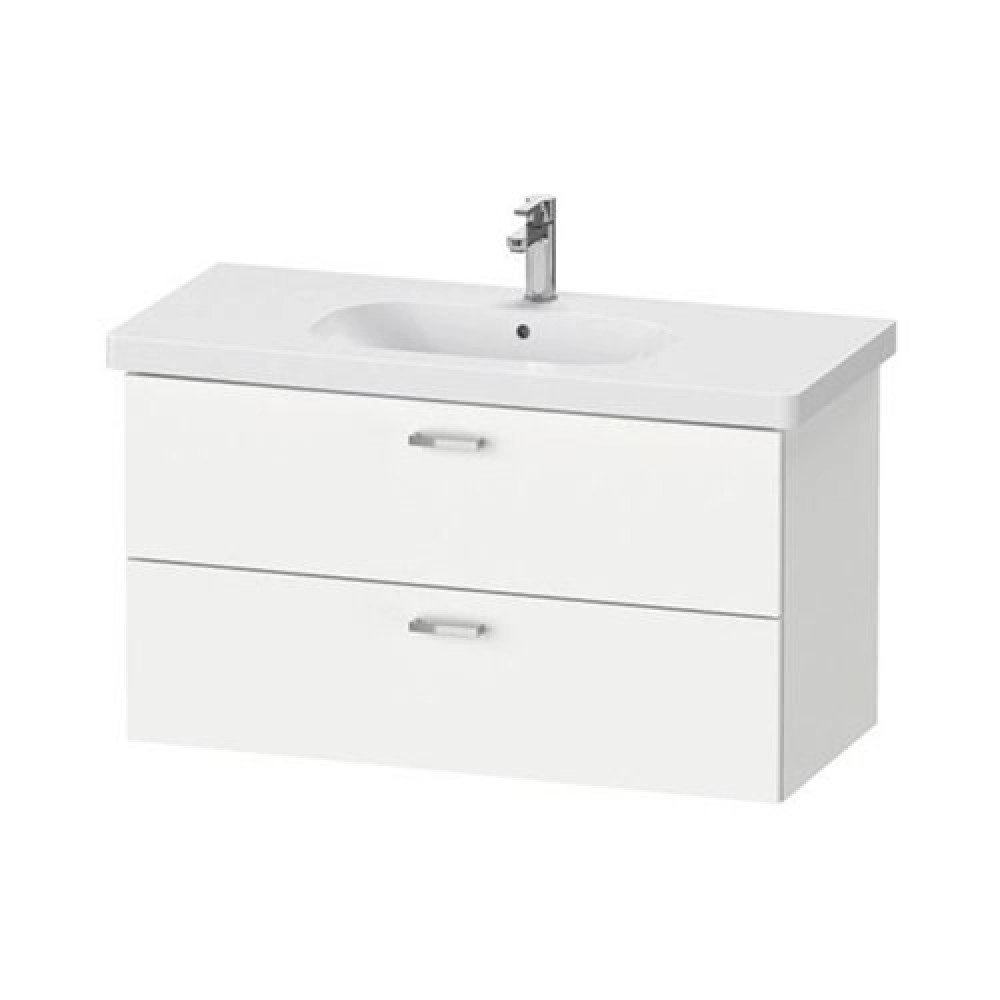 ديورافيت وحده اكس بيز XB 619302222 خشبى ابيض لامع 45.8 × 100 سم 2 درج لحوض دى كود 105 سم