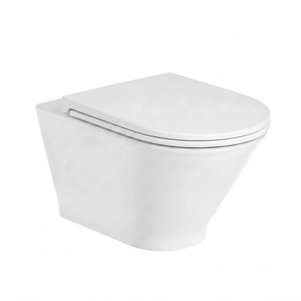 Roca Gap Round Rimless Wall-Hung Toilet with Bidet & Valve White YB10055403300000
