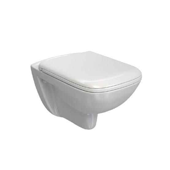 Sarreguemines Ran Rimless Wall-Hanging Toilet White