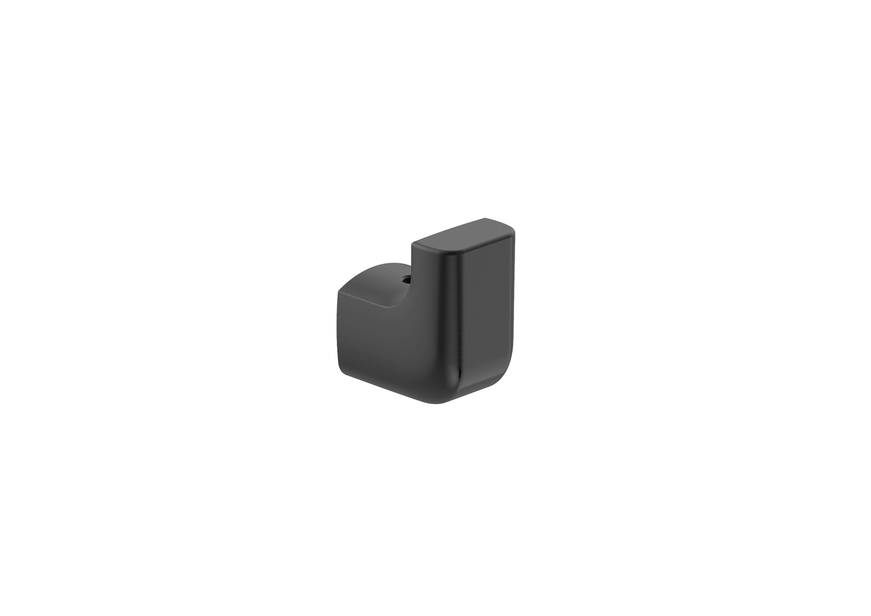 Roca Tempo Robe hook burshed - Brushed Black