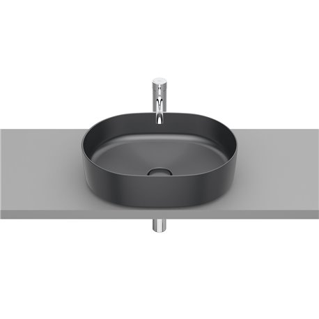 Roca Inspira Circle Over countertop basin 37 × 50 cm Onyx Dark Grey A327520640