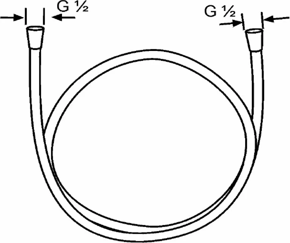 Kludi RAK Shower Hose 150 cm - Matte Black