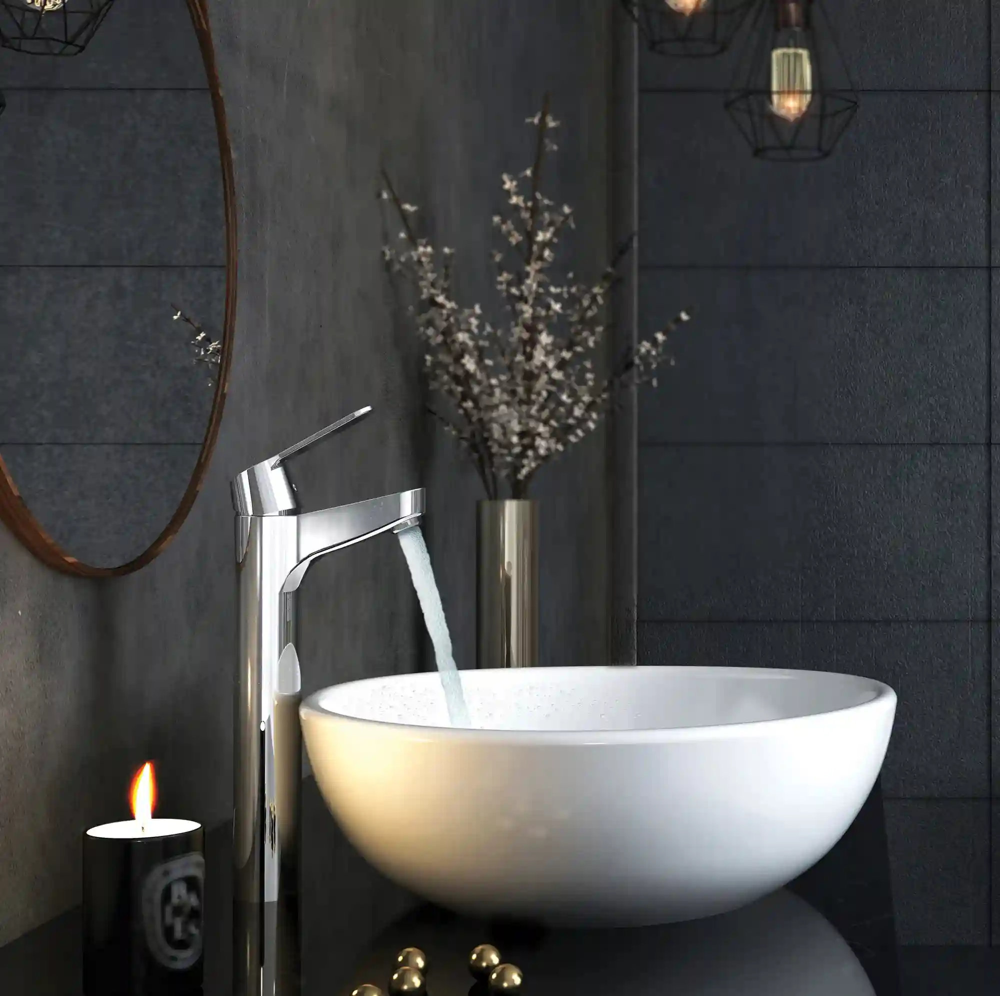 kludi Rak PEAK single lever high-raised XL basin mixer Chrome RAK 18061