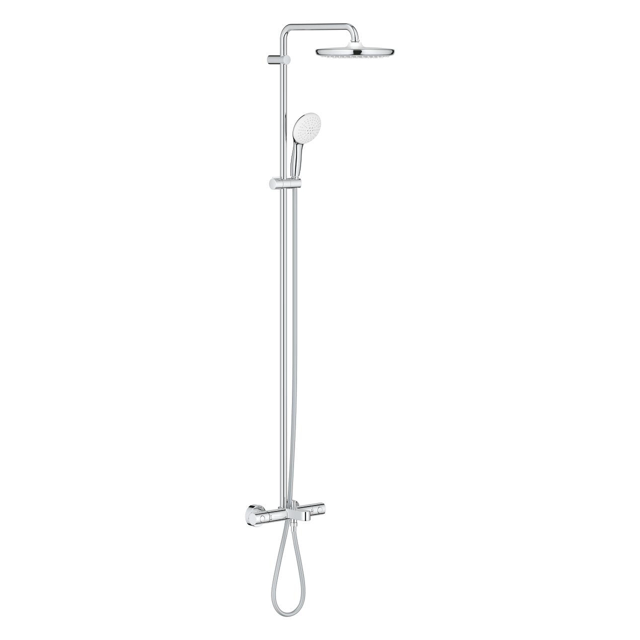 Grohe Tempesta System 250 Shower Set with bath thermostat for wall mounting chrome 26672001