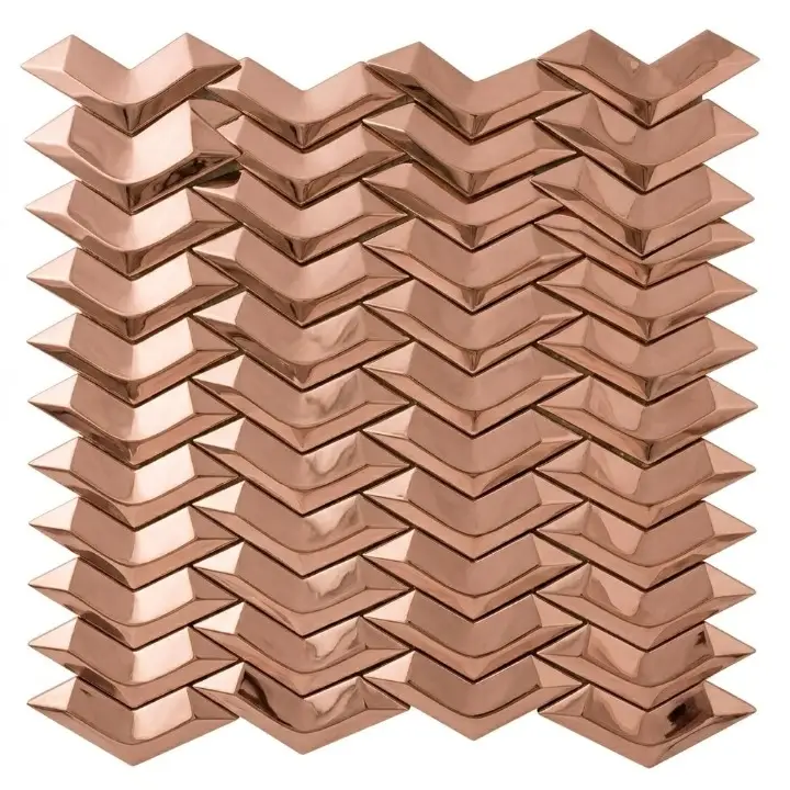 بيرويا شيت صينى 602 J ح استيل 29 × 30.5 سم روز جولد