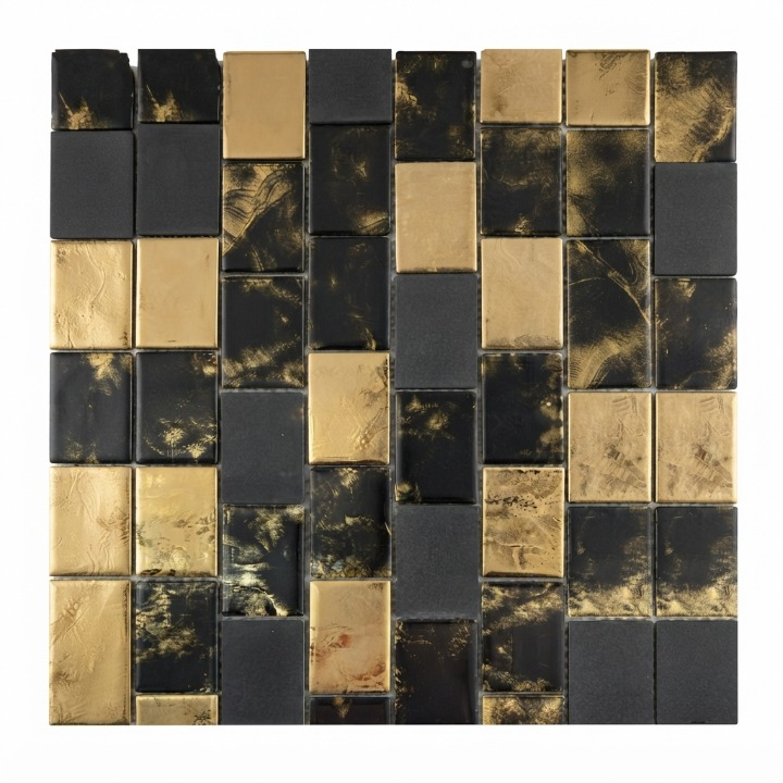 بيرويا شيت صينى 2081 DBA ح موزاييك 30 × 30 سم جولد × اسود