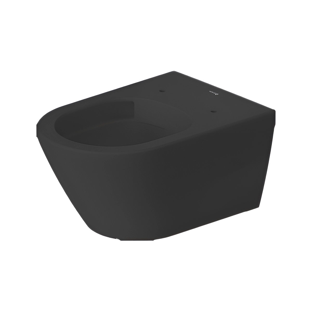 Duravit D-Neo Wall-hanging toilet Black, Rimless, with valve 2577498978