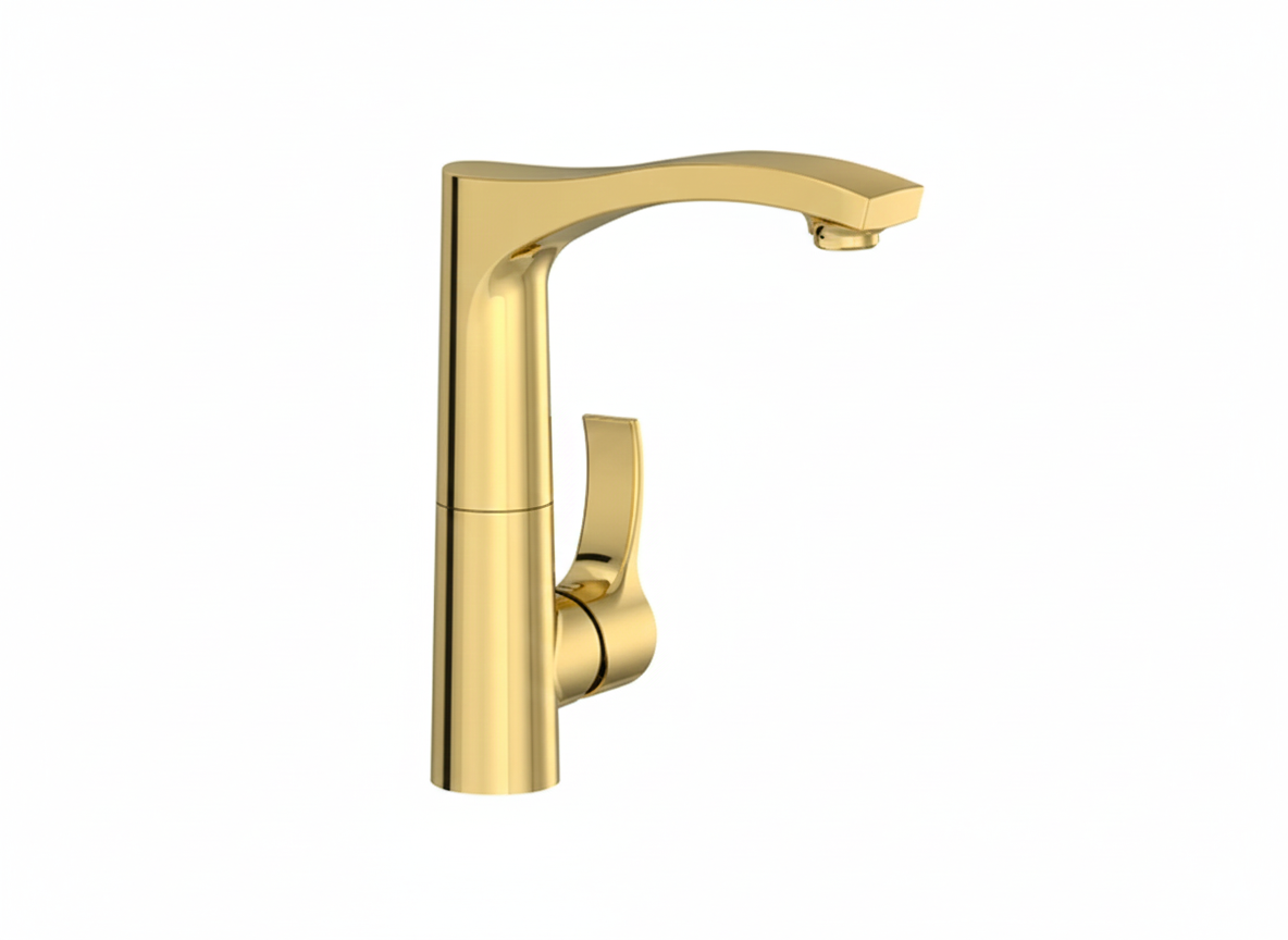 kludi Rak Petra Bathtub Mixer Glossy Gold RAK 37004GD1
