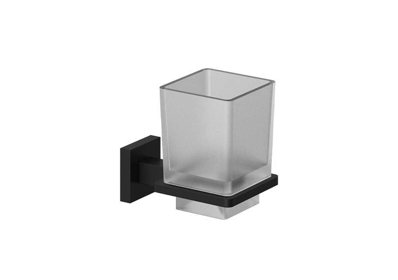 Kludi RAK Harmony tumbler holder glass - Matte Black