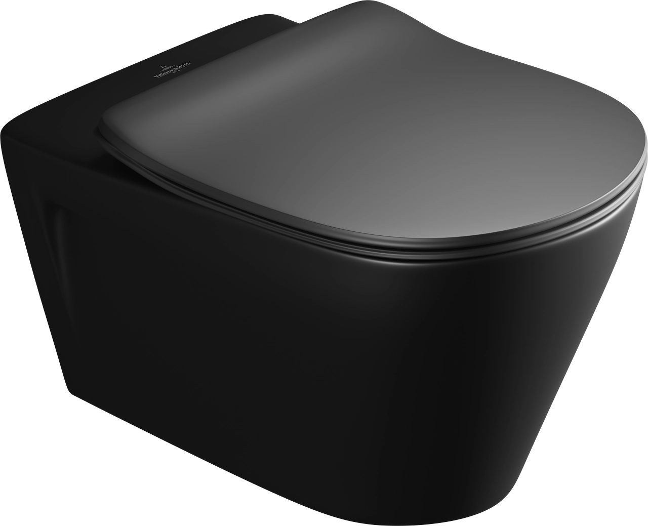 Villeroy & Boch Subway Wall-hanging toilet 360 Rimless With Douche Matte Black 5C35T338