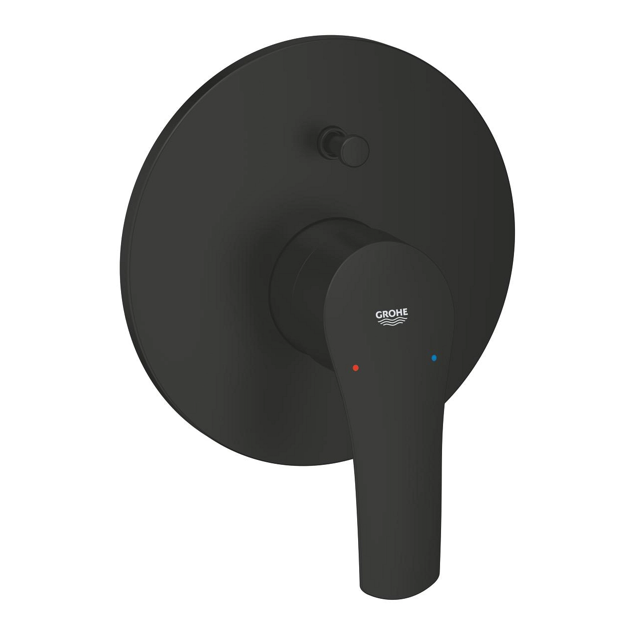 Grohe Eurosmart Bath Trim Set with Diverter Round Matte Black 194502433