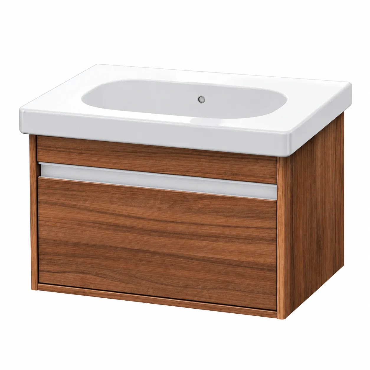Vanity Unit DURAVIT Ketho Wooden 1 Drawer with Basin 45.5 × 60 cm Natural Walnut KT 0196079790000