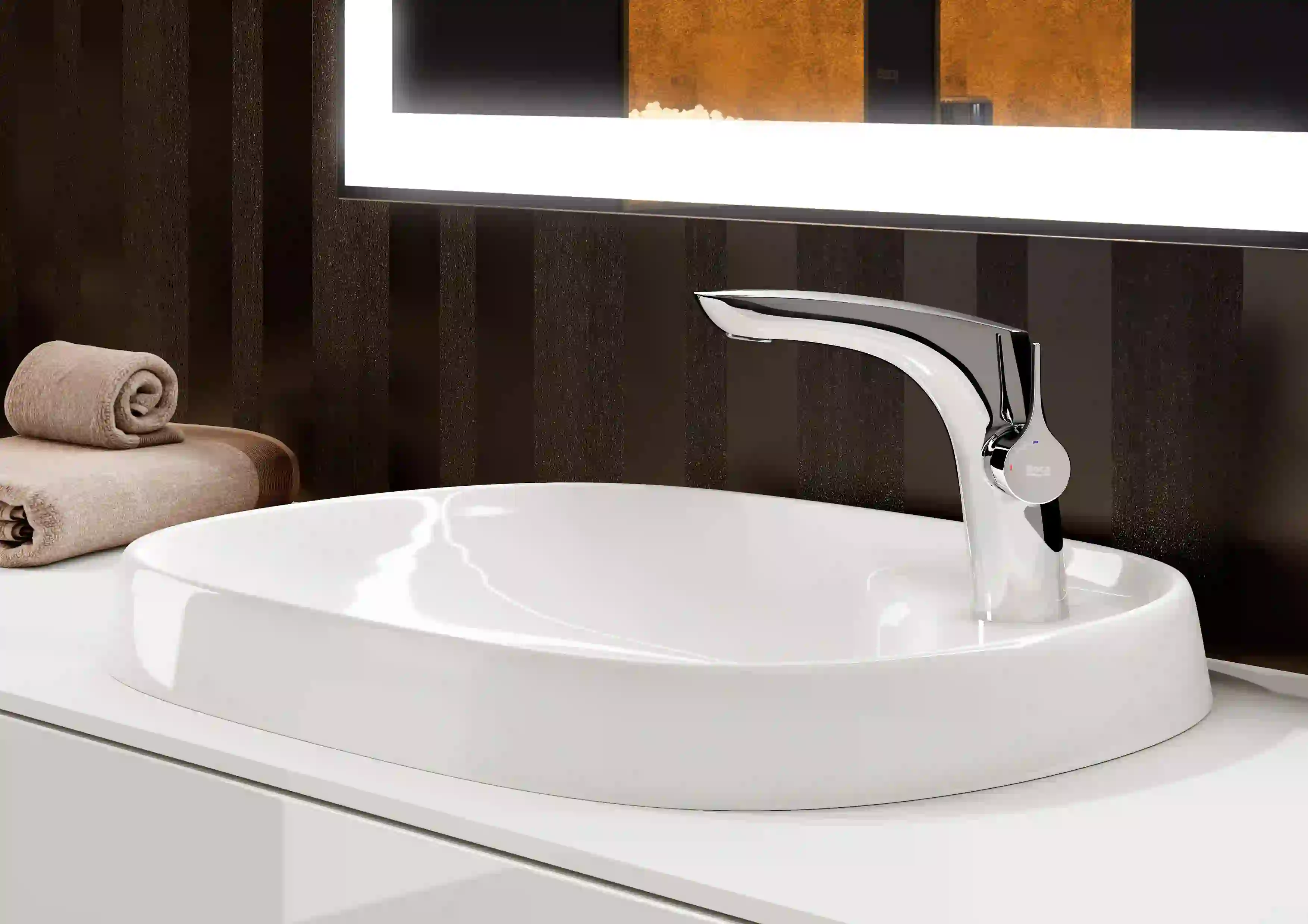 Roca Insignia Medium Basin Mixer Chrome A5A333AC00