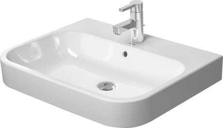 ديورافيت صحى حوض موبيليا هابى دى 2 ابيض 50.5 × 65 سم بفتحه خلاط 2318650000