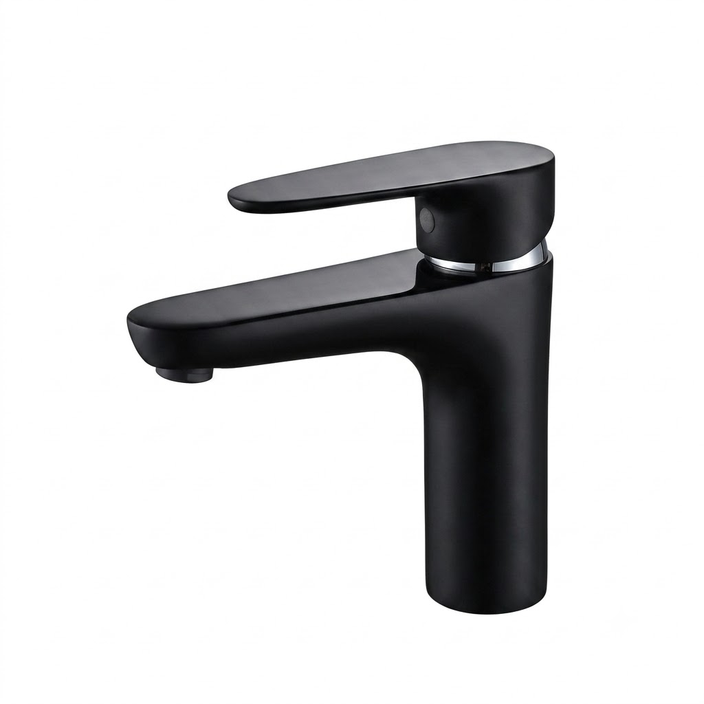 Lutz Icon Short Single-lever basin mixer - Matte Black