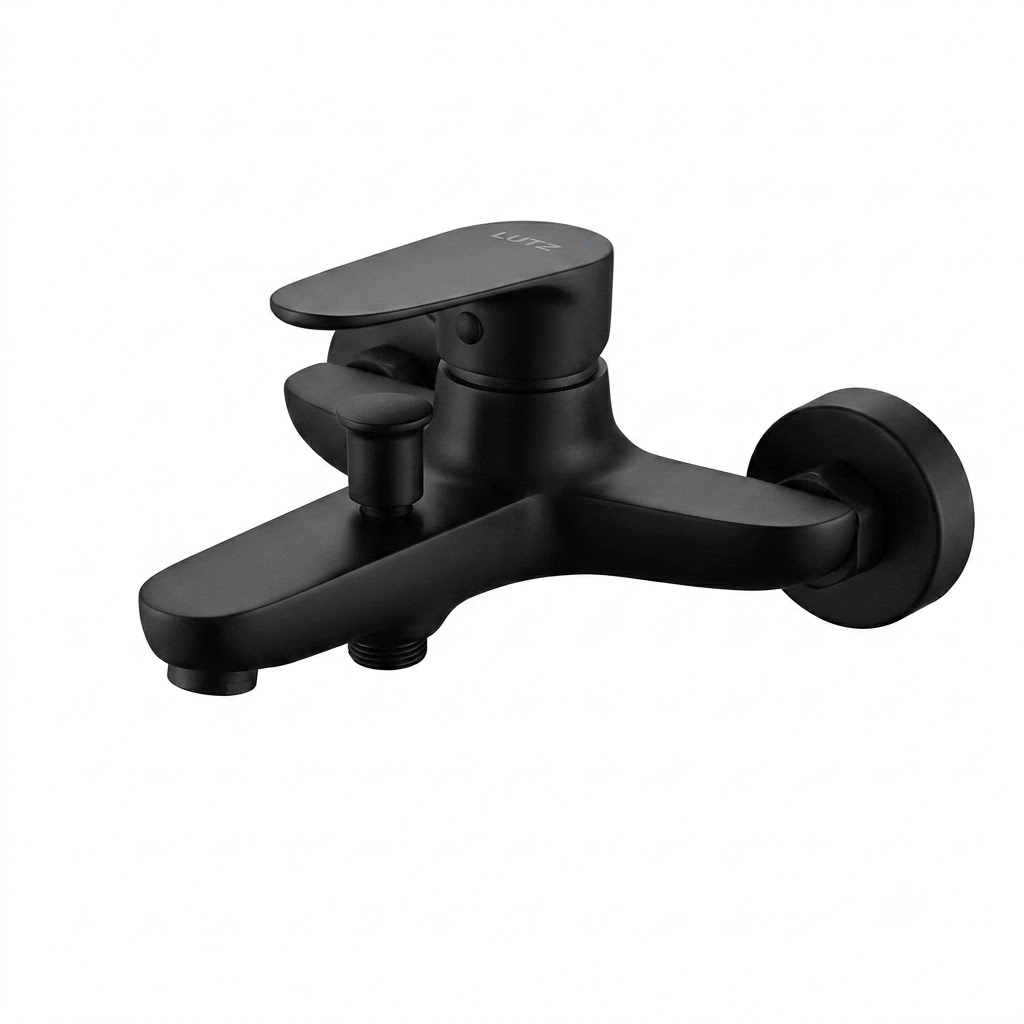 Lutz Icon Bathtub Mixer - Matte Black