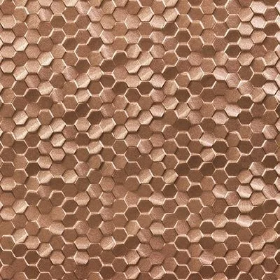 Beroia Chinese Sheet Paris 305 Mosaic 29.5 × 30.5 cm - Rose Gold