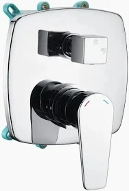 Lutz Built-in Bathtub Mixer Faceplate with Diverter (including body) - Chrome