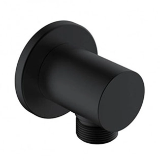 Lutz Round Built-in Hand Shower Outlet - Matte Black