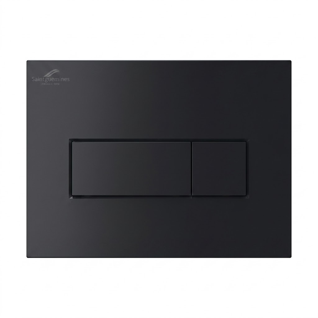 Sarreguemines La Trinity Square Flush Plate Matte Black FC 100730216000 - M 578SRG01