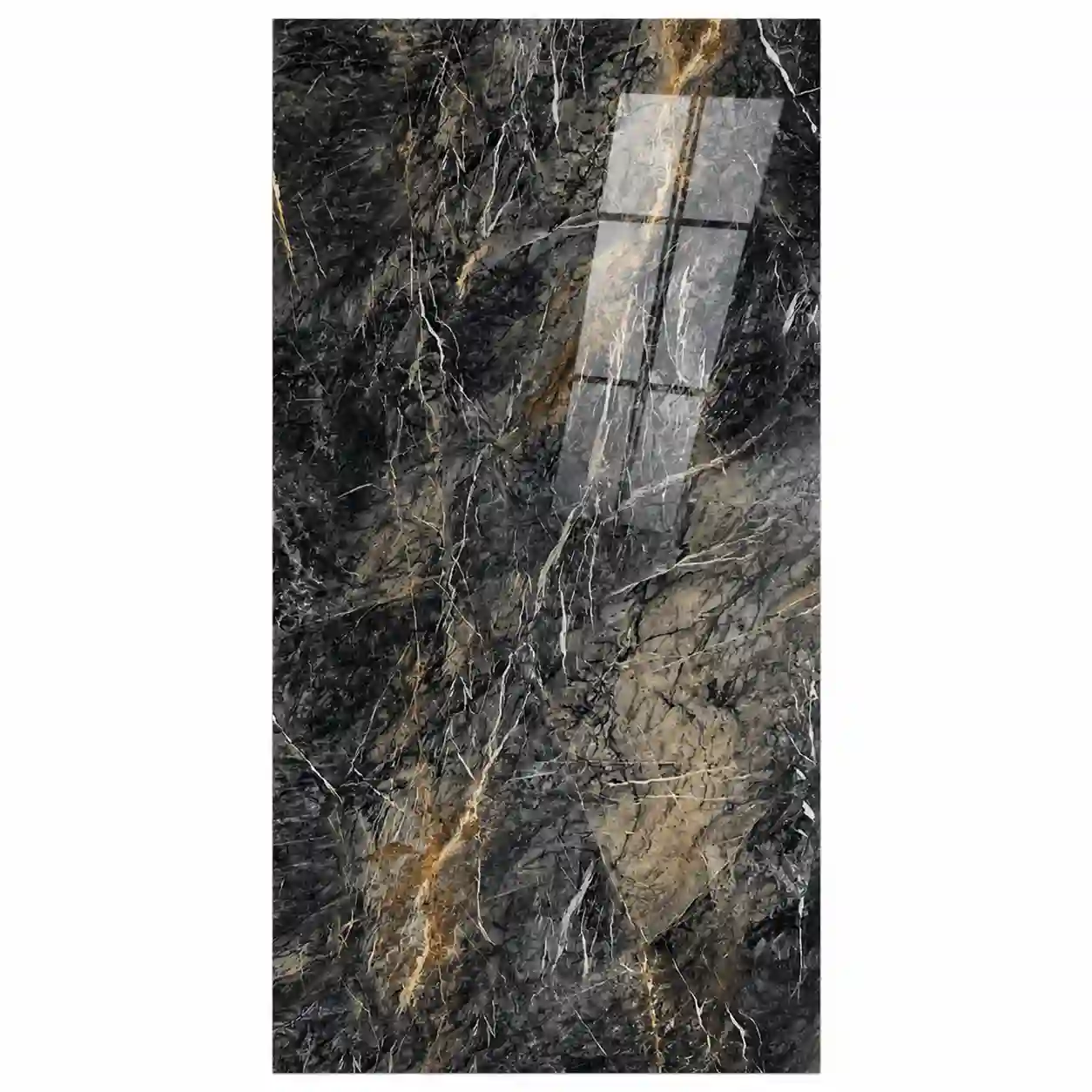Beroia Indian Porcelain Italica 30206 BITLK High Glaze Glossy 120 × 300 cm Black 3.6 m²